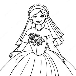 Bride Coloring Pages