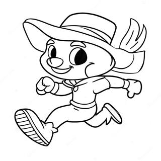 Speedy Gonzales Running Fast Coloring Page 38767-32222