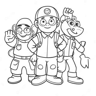 Fun Vbs Characters Coloring Page 38777-32229