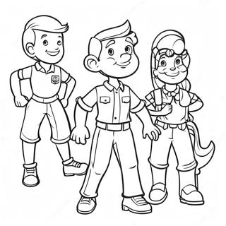 Fun Vbs Characters Coloring Page 38777-32230