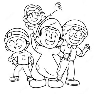 Fun Vbs Characters Coloring Page 38777-32231