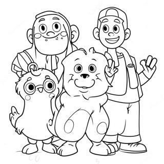 Fun Vbs Characters Coloring Page 38777-32232