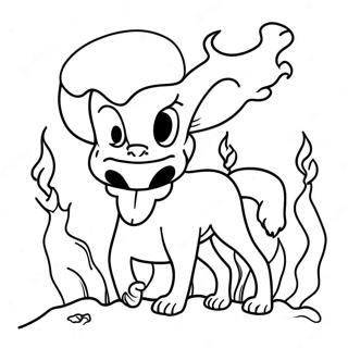 Douma With Flames Coloring Page 38787-32238