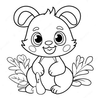 Cute Daki Character Coloring Page 38807-32253