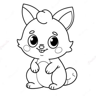 Cute Daki Character Coloring Page 38807-32255