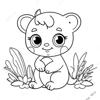 Cute Daki Character Coloring Page 38807-32256