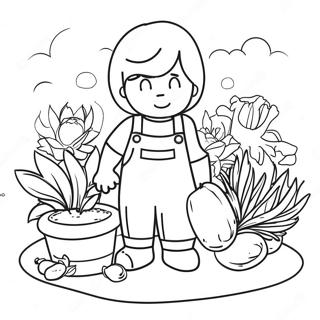 Gardening Coloring Page 38826-32268