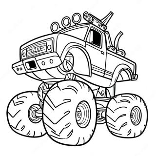 Max D Monster Truck Coloring Page 38877-32313