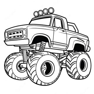 Max D Monster Truck Coloring Page 38877-32316