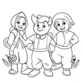 Nabnab With Friends Coloring Page 38897-32317