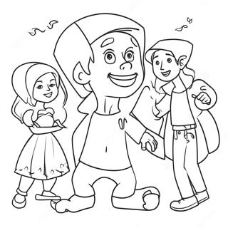 Nabnab With Friends Coloring Page 38897-32319