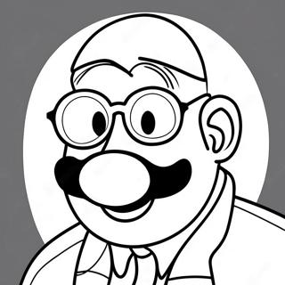 Funny Eggman With Sunglasses Coloring Page 38907-32328