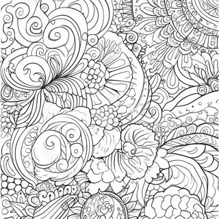 Grunge Aesthetic Pattern Coloring Page 3890-3146