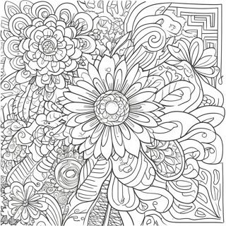 Grunge Aesthetic Pattern Coloring Page 3890-3148