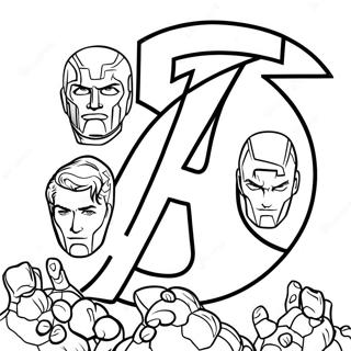 Fantastic Four Logo Coloring Page 38926-32346