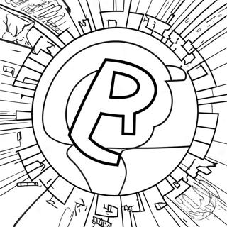 Fantastic Four Logo Coloring Page 38926-32347