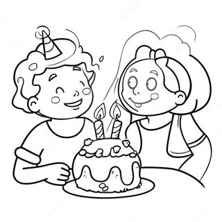 Happy Birthday Auntie Coloring Page 38956-32363