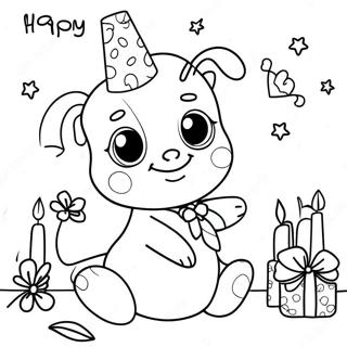 Cute Happy Birthday Auntie Coloring Page 38957-32366