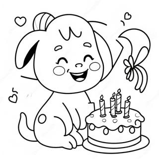 Cute Happy Birthday Auntie Coloring Page 38957-32368