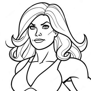 She Hulk Coloring Page 38966-32358