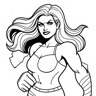 She Hulk Coloring Page 38966-32359