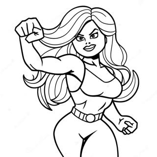 She Hulk Coloring Page 38966-32360