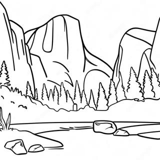 Yosemite National Park Coloring Page 38986-32382