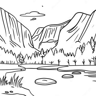 Yosemite National Park Coloring Page 38986-32383