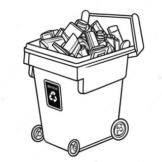 Creative Recycling Bin Coloring Page 38997-32390