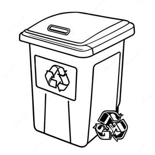 Creative Recycling Bin Coloring Page 38997-32391