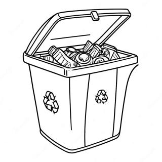 Creative Recycling Bin Coloring Page 38997-32392