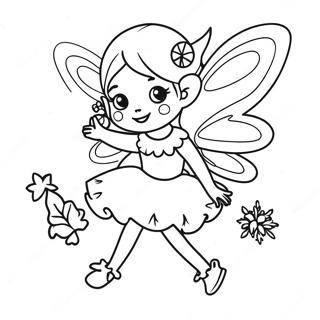 Christmas Fairy Coloring Page 39016-32412