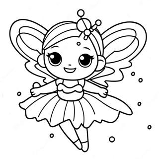 Sparkling Christmas Fairy Coloring Page 39017-32416