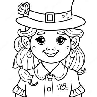 Girl Leprechaun Coloring Page 39026-32418