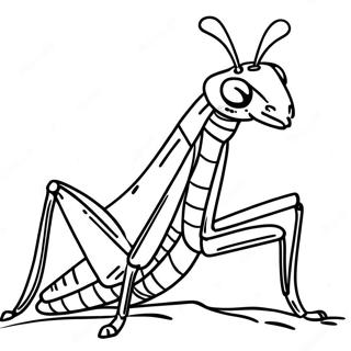 Praying Mantis Coloring Page 39077-32450