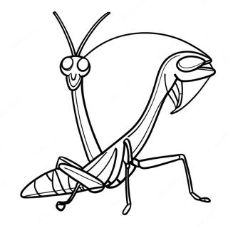 Praying Mantis Coloring Page 39077-32451