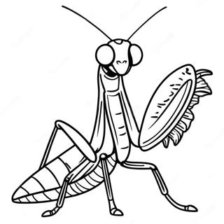 Praying Mantis Coloring Page 39077-32452