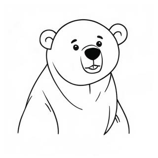 Polar Bear What Do You Hear Coloring Pages