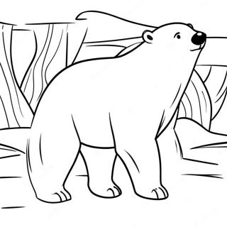 Polar Bear What Do You Hear Coloring Page 39107-32518