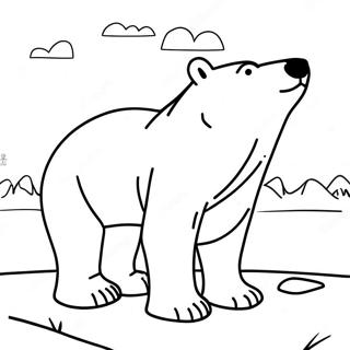 Polar Bear What Do You Hear Coloring Page 39107-32519