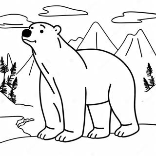 Polar Bear What Do You Hear Coloring Page 39107-32520