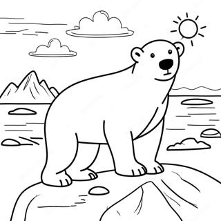 Polar Bear What Do You Hear Coloring Pages