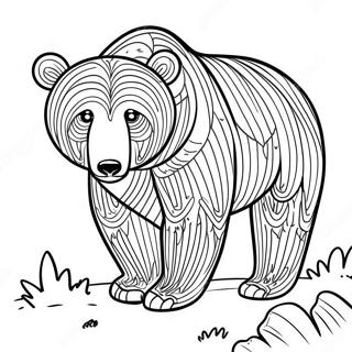 Brown Bear Coloring Pages