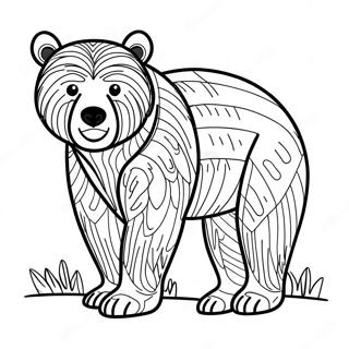 Brown Bear Coloring Page 3910-3162