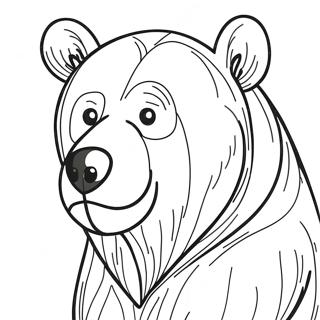 Brown Bear Coloring Page 3910-3164