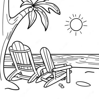 Spring Break Coloring Pages