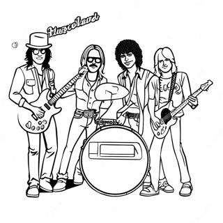 Classic Rock Band Coloring Page 39138-32490