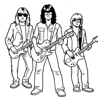 Classic Rock Band Coloring Page 39138-32491