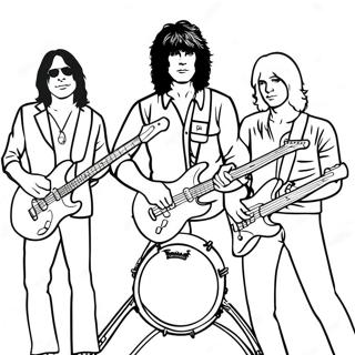 Classic Rock Band Coloring Page 39138-32492