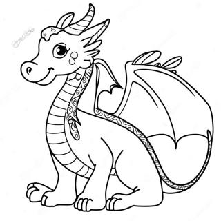 Christmas Dragon Coloring Page 39157-32507